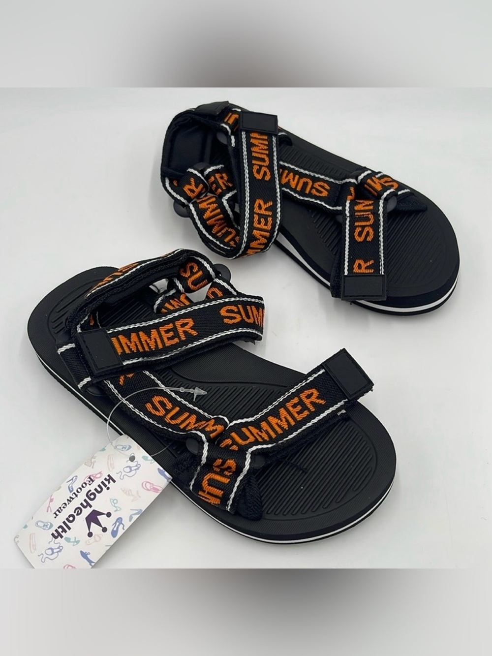 NWT kinghealth Comfortable kids Sandals 
Adjustable Water Shoes for Summer